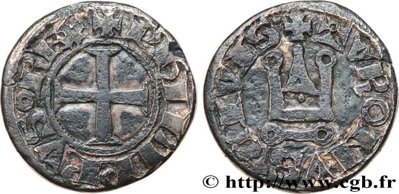 PHILIP VI OF VALOIS
Type : Piéfort de denier tournois 
Date : c. 1350 
Date : n....