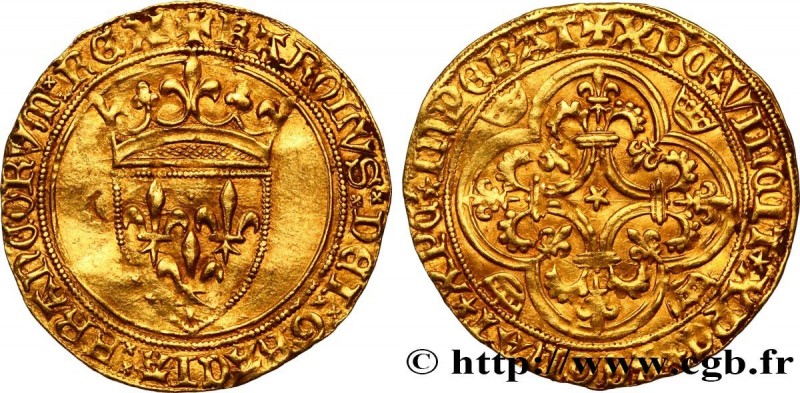 CHARLES VI LE FOU ou LE BIEN AIMÉ / THE BELOVED or THE MAD
Type : Écu d'or à la ...