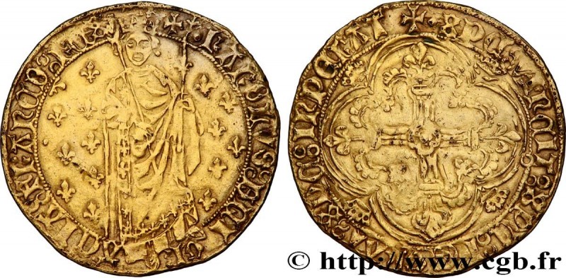 CHARLES VII LE BIEN SERVI / THE WELL-SERVED
Type : Royal d'or 
Date : 05/04/1431...