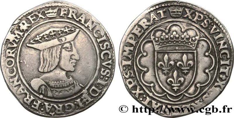 FRANCIS I
Type : Teston, 3e type 
Date : n.d. 
Mint name / Town : Paris 
Metal :...