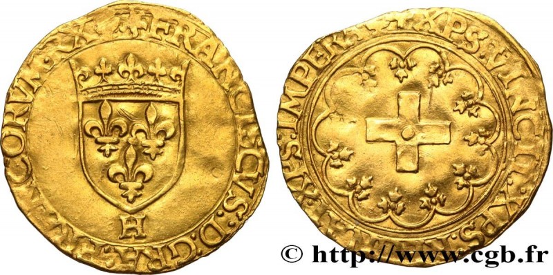 FRANCIS I
Type : Écu d'or à la croisette, 1er type 
Date : 19/03/1541 
Date : n....