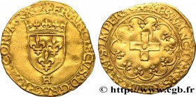 FRANCIS I
Type : Écu d'or à la croisette, 1er type 
Date : 19/03/1541 
Date : n.d. 
Mint name / Town : La Rochelle 
Quantity minted : 10500 
Metal : g...