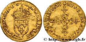 LOUIS XIII
Type : Demi-écu d'or au soleil, 1er type 
Date : 1613 
Mint name / Town : Paris 
Quantity minted : 9805 
Metal : gold 
Millesimal fineness ...