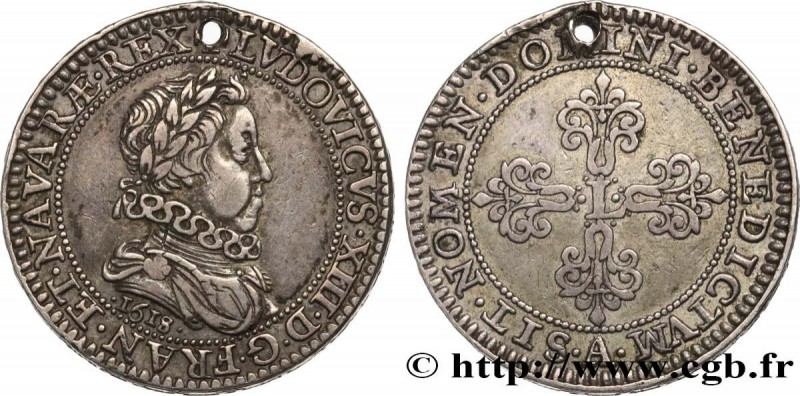 LOUIS XIII
Type : Piéfort quadruple du quart de franc de Nicolas Briot 
Date : 1...