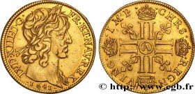 LOUIS XIII
Type : Double louis d'or à la mèche longue, à deux rubans 
Date : 1641 
Mint name / Town : Paris, Monnaie du Louvre 
Quantity minted : 7185...