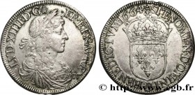 LOUIS XIV "THE SUN KING"
Type : Écu au buste juvénile, 2e type 
Date : 1664 
Mint name / Town : Rouen 
Metal : silver 
Millesimal fineness : 917  ‰
Di...