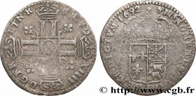 LOUIS XIV "THE SUN KING"
Type : Pièce de 15 deniers aux huit L du Béarn 
Date : 1692 
Mint name / Town : Pau 
Metal : billon 
Millesimal fineness : 20...