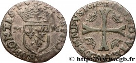 DOMBES - PRINCIPALITY OF DOMBES - MARIE DE BOURBON-MONTPENSIER
Type : Douzain 
Date : 1616 
Mint name / Town : Trévoux 
Metal : billon 
Diameter : 22 ...