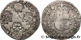 COUNTY OF BURGUNDY - PHILIP IV OF SPAIN
Type : Demi-patagon 
Date : 1640 
Mint name / Town : Dole 
Metal : silver 
Millesimal fineness : 875  ‰
Diamet...