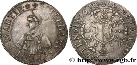 LORRAINE - CITY OF METZ
Type : Thaler à l'écu échancré, 2e type 
Date : 1650 
Mint name / Town : Metz 
Metal : silver 
Millesimal fineness : 882  ‰
Di...