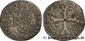 PRINCIPALITY OF CHATEAU-REGNAULT - FRANCIS OF BOURBON AND LOUISE-MARGUERITE OF LORRAINE
Type : Douzain aux H non couronnées 
Date : n.d. 
Metal : bill...