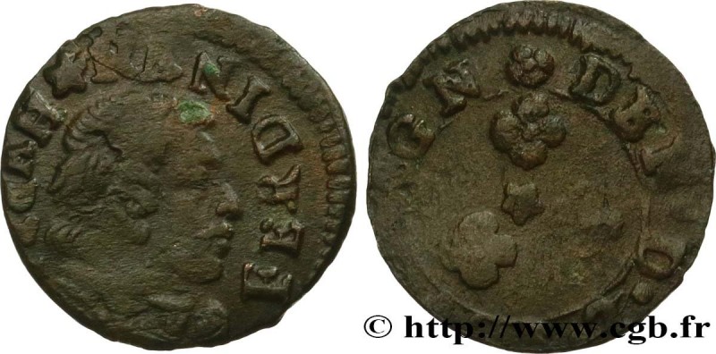 ARDENNES - LORDSHIP OF CUGNON - JEAN-THEODORE OF LÖWENSTEIN
Type : Denier tourno...