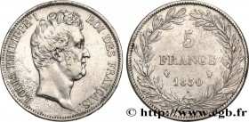 LOUIS-PHILIPPE I
Type : 5 francs type Tiolier avec le I, tranche en creux 
Date : 1830 
Mint name / Town : Perpignan 
Quantity minted : 11541 
Metal :...