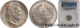 LOUIS-PHILIPPE I
Type : 1/4 franc Louis-Philippe 
Date : 1839 
Mint name / Town : Paris 
Quantity minted : 1179772 
Metal : silver 
Millesimal finenes...