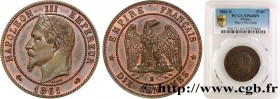 SECOND EMPIRE
Type : Essai de dix centimes Napoléon tête lauré 
Date : 1861 
Mint name / Town : Paris 
Metal : bronze 
Diameter : 30  mm
Orientation d...
