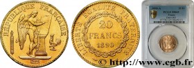 III REPUBLIC
Type : 20 francs or Génie, Troisième République 
Date : 1890 
Mint name / Town : Paris 
Quantity minted : 1030140 
Metal : gold 
Millesim...