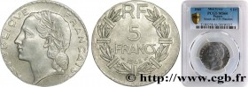 IV REPUBLIC
Type : 5 francs Lavrillier en aluminium, fautée, flan de 2 Francs 
Date : 1949 
Quantity minted : --- 
Metal : aluminium 
Diameter : 28  m...