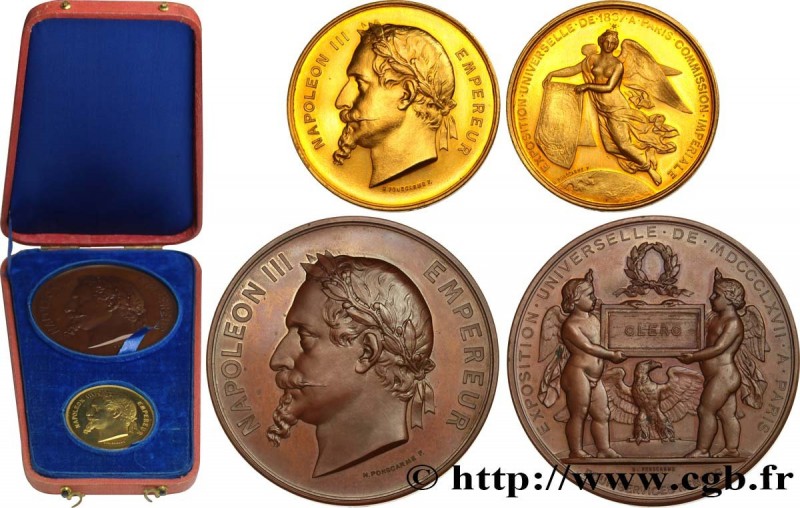 SECOND EMPIRE
Type : Coffret de deux médailles, Pour la commission impériale et ...
