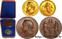 SECOND EMPIRE
Type : Coffret de deux médailles, Pour la commission impériale et pour services rendus 
Date : 1867 
Mint name / Town : 75 - Paris 
Meta...