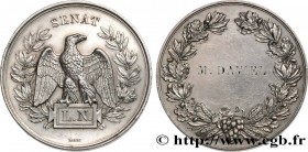 SECOND EMPIRE
Type : Médaille, Sénat 
Date : n.d. 
Mint name / Town : 75 - Paris 
Metal : silver 
Diameter : 50,5  mm
Weight : 66,42  g.
Edge : lisse ...