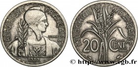 FRENCH INDOCHINA
Type : Essai de 20 Centièmes 
Date : 1939 
Mint name / Town : Paris 
Quantity minted : --- 
Metal : copper nickel 
Diameter : 23,91  ...