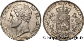 BELGIUM - KINGDOM OF BELGIUM - LEOPOLD I
Type : 2 1/2 Francs grosse tête nue 
Date : 1849 
Mint name / Town : Bruxelles 
Quantity minted : 801139 
Met...