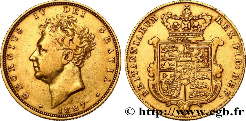 GREAT BRITAIN - GEORGE IV
Type : 1 Souverain 
Date : 1827 
Mint name / Town : Lo...