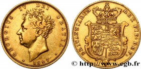 GREAT BRITAIN - GEORGE IV
Type : 1 Souverain 
Date : 1827 
Mint name / Town : Londres 
Quantity minted : 2267000 
Metal : gold 
Millesimal fineness : ...