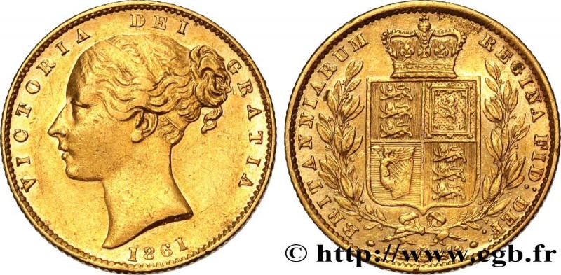 GREAT-BRITAIN - VICTORIA
Type : 1 Souverain 
Date : 1861 
Mint name / Town : Lon...