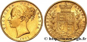 GREAT-BRITAIN - VICTORIA
Type : 1 Souverain 
Date : 1861 
Mint name / Town : Londres 
Quantity minted : 7623000 
Metal : gold 
Millesimal fineness : 9...
