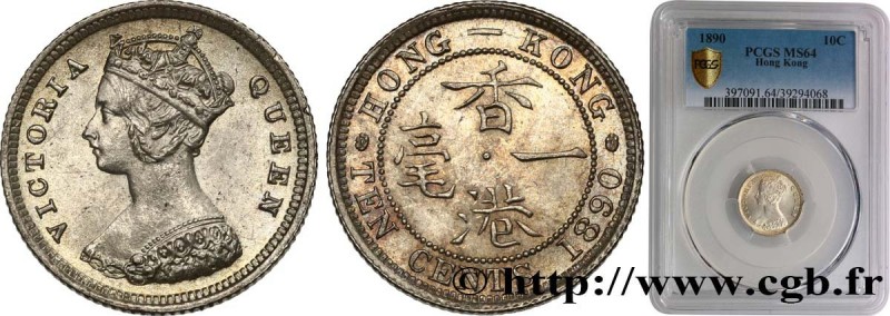 HONG KONG
Type : 10 Cents Victoria 
Date : 1890 
Quantity minted : 1500000 
Meta...