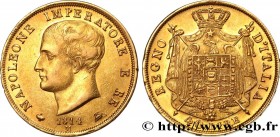 ITALY - KINGDOM OF ITALY - NAPOLEON I
Type : 40 Lire 
Date : 1814 
Mint name / Town : Milan 
Quantity minted : 264018 
Metal : gold 
Millesimal finene...