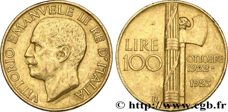 ITALY - KINGDOM OF ITALY - VICTOR-EMMANUEL III
Type : 100 Lire 
Date : 1923 
Min...