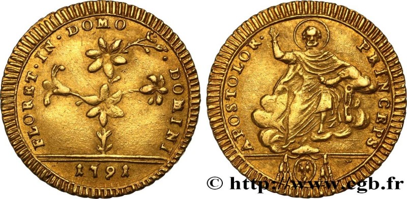 ITALY - PAPAL STATES - PIUS VI (Giovanni Angelo Braschi)
Type : Doppia ou 30 Pao...
