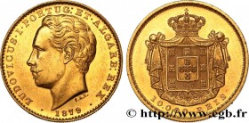 PORTUGAL - KINGDOM OF PORTUGAL - LUIS I
Type : 10.000 Reis 
Date : 1879 
Mint name / Town : Lisbonne 
Quantity minted : 35651 
Metal : gold 
Millesima...