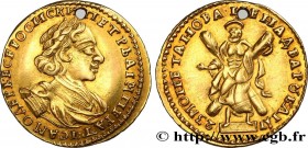 RUSSIA - PETER THE GREAT I
Type : 2 Roubles or 
Date : 1723 
Mint name / Town : Moscou 
Metal : gold 
Millesimal fineness : 781  ‰
Diameter : 20  mm
O...