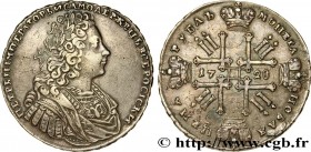 RUSSIA - PETER II
Type : Rouble 
Date : 1728 
Mint name / Town : Moscou, groupe VI, 44.460 ex 
Quantity minted : - 
Metal : silver 
Millesimal finenes...