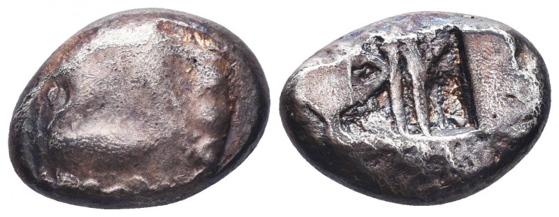 Lykia, Phaselis AR Stater. Circa 530-500 BC. Prow of galley to left, terminating...