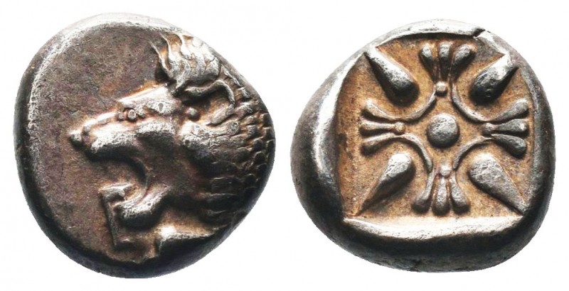 IONIA, Miletos. ca. 480-450 BC. AR Obol

Condition: Very Fine

Weight: 1.10 gr
D...