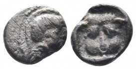 Greek . 4th century BC. AR Obol

Condition: Very Fine

Weight: 0.70 gr
Diameter: 10 mm