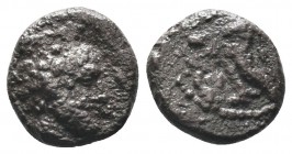 Greek .Cilicia 4th century BC. AR Obol

Condition: Very Fine

Weight: 0.70 gr
Diameter: 8 mm
