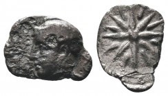 Greek . 4th century BC. AR Obol

Condition: Very Fine

Weight: 0.40 gr
Diameter: 10 mm