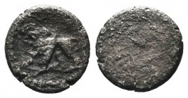 Greek .Cilicia 4th century BC. AR Obol

Condition: Very Fine

Weight:0.40 gr
Diameter: 8 mm