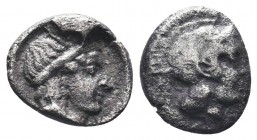 Greek .Cilicia 4th century BC. AR Obol

Condition: Very Fine

Weight: 0.70 gr
Diameter: 9 mm