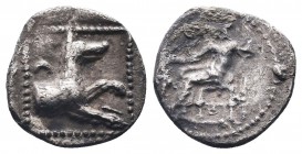 Greek .Cilicia 4th century BC. AR Obol

Condition: Very Fine

Weight: 0.66 gr
Diameter: 11 mm
