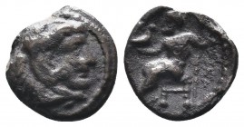 Greek . Alexander the Great, 4th century BC. AR Obol

Condition: Very Fine

Weight: 0.50 gr
Diameter: 9 mm