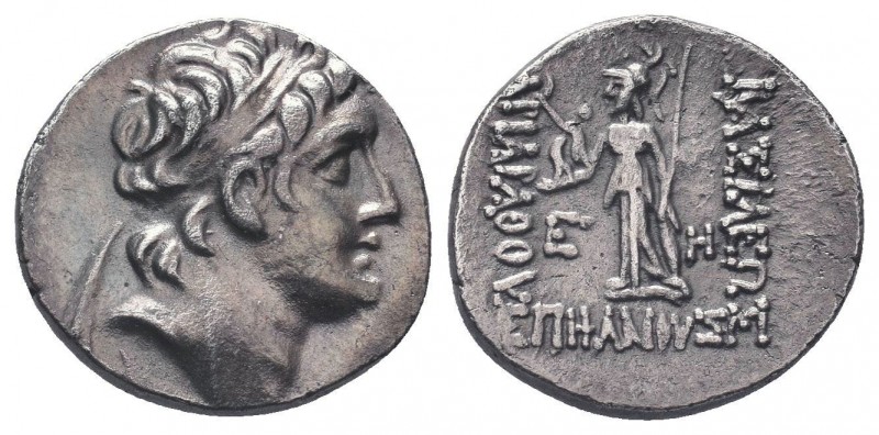 Cappadokia Drachm , 130-116 BC, Ariarathes VI. Epiphanes Philopator. 

Condition...