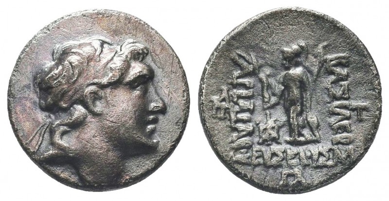Kings of Cappadocia. Ariarathes V AR Drachm. 

Condition: Very Fine

Weight:3.87...