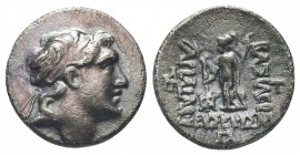 Kings of Cappadocia. Ariarathes V AR Drachm. 

Condition: Very Fine

Weight:3.87 gr
Diameter: 17 mm
