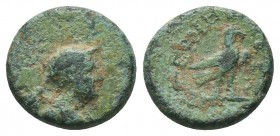 Greek . Ae (Circa 300-100 BC).

Condition: Very Fine

Weight: 1.60 gr
Diameter: 12 mm
